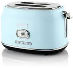 Westinghouse Zwei-Schlitz Toaster Retro Serie, 815 Watt, 6 Stufen, hellblau