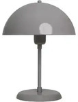 Bamyum Lipeo Kleine Tischlampe 30cm, Pilz Lampe Metall, Grau Lampe