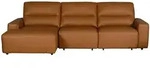 KAWOLA Big Sofa DORI Leder cognac Longchair links