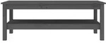 vidaXL Couchtisch Grau 110x50x40 cm Massivholz Kiefer vidaXL Couchtisch Grau 110x50x40 cm Massivholz Kiefer