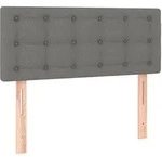 vidaXL Kopfteil Dunkelgrau 90x5x78/88 cm Stoff
