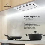 Klarstein Hektor Eco Lüfterbaustein 52 cm 466 m3/h Touch Glas Weiß Klarstein Hektor Eco Lüfterbaustein 52 cm 466 m3/h Touch Glas Weiß