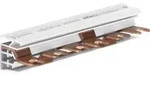 Hager Phasenschiene, 3ph, 17,5mm, 105mm, 10qmm, 63A, Gabel, Isoliert, KDN363M