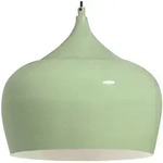 Bamyum Pendelleuchte Kreis, &Oslash;30 cm, Metall H&auml;ngelampe, Minzgr&uuml;n Lampe