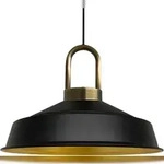 Bamyum Asletl-Lock Vintage Schwarz Pendelleuchte