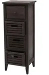 Mendler Kommode T18, Schubladenschrank Schrank, 4 Schubladen, 74x30x25cm Shabby-Look