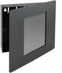 HMF 1050-02 Schl&uuml;sselkasten mit Fotorahmen, 5 Haken, 22 x 20 x 5 cm, Schwarz