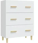 vidaXL Sideboard Wei&szlig; 70x34x90 cm Holzwerkstoff
