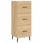 vidaXL Sideboard Sonoma-Eiche 34,5x34x90 cm Holzwerkstoff