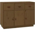 vidaXL Sideboard Honigbraun 100x40x75 cm Massivholz Kiefer