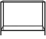 vidaXL Konsolentisch Transparent 100x35x75 cm Hartglas