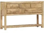 vidaXL Sideboard 120 x 30 x 75 cm Massivholz Mango