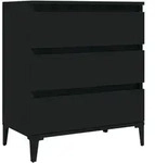 vidaXL Sideboard Schwarz 60x35x70 cm Holzwerkstoff