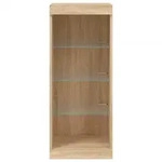 vidaXL Sideboard mit LED-Leuchten Sonoma-Eiche 41x37x100 cm