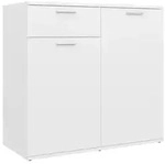 vidaXL Sideboard Wei&szlig; 80x36x75 cm Holzwerkstoff