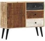 vidaXL Sideboard 88&times;30&times;73 cm Mango-Massivholz