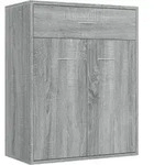 vidaXL Sideboard Grau Sonoma 60x30x75 cm Holzwerkstoff