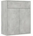 vidaXL Sideboard Betongrau 60x30x75 cm Holzwerkstoff