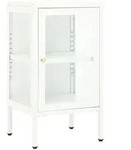 vidaXL Sideboard 38x35x70 cm Metall und Glas