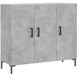 vidaXL Sideboard Betongrau 90x34x80 cm Holzwerkstoff
