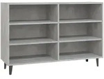 vidaXL Sideboard Betongrau 103,5x35x70 cm Holzwerkstoff