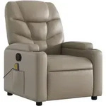 vidaXL Massagesessel Cappuccino-Braun Kunstleder
