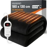 Fleeceheizdecke 180x130cm Flannel 120W anthrazit