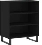 vidaXL Sideboard Schwarz 57x35x70 cm Holzwerkstoff