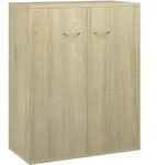 vidaXL Sideboard Sonoma-Eiche 60x30x75 cm Holzwerkstoff