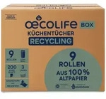 Fripa K&uuml;chenrolle oecolife Recycling 3299001 3-lagig 200 Blatt 9 Rollen