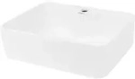 LuxeBath ECD Germany Aufsatzwaschbecken Keramik Wei&szlig; 480 &times; 380 &times; 140 mm &ndash; inkl.