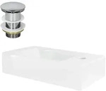 LuxeBath ML-Design Waschbecken Keramik Wei&szlig; 46&times;26&times;11 cm, eckig, klein,...