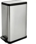 SVITA STM18 M&uuml;lleimer Treteimer 18l inkl. Inneneimer Softclose-Deckel Silber