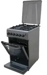 Gasline Gas-Elektro Standherd mit Elektrobackofen SHGE5060INX mit Gaskochfeld 50cm
