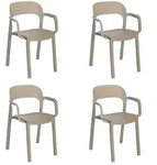 Sesseln Ona garbar Kunststoff Beige (4er Set)