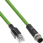 InLine&reg; Industrie Netzwerkkabel, M12 4-pin D-kodiert St. zu RJ45 St., PUR, 7,5m