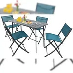VCM Gartenm&ouml;bel-Set Sumila T&uuml;rkis H. 79 x B. 110 x T. 55 cm