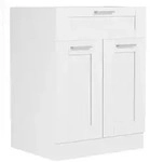 Ebuy24 VCM K&uuml;chenm&ouml;bel Unterschrank Colura Wei&szlig; H. 82 x B. 60 x T. 46 cm