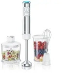 Arendo Stabmixer Edelstahl Set mit DC Motor - inkl. 800 ml Messbecher +...