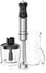 Arendo Edelstahl Stabmixer Set - vierfl&uuml;geliges Messer - P&uuml;rierstab -...