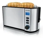 Arendo Toaster Edelstahl Langschlitz 4 Scheiben, Doppelwandgeh&auml;use,...