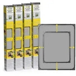 EASYmaxx Insect Protect - Teleskop-Insektenschutzgitter - anthrazit - 4er-Set