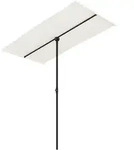 vidaXL Sonnenschirm mit Aluminium-Mast 180x110 cm Sandwei&szlig;