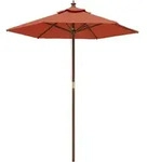 vidaXL Sonnenschirm mit Holzmast Terrakotta 196x231 cm