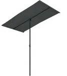 vidaXL Sonnenschirm mit Aluminium-Mast 180x110 cm Anthrazit