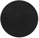 vidaXL Teppich HUARTE Kurzflor Weich und Waschbar Schwarz &Oslash; 200 cm