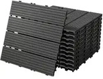 ECD Germany &ndash; WPC Terrassenfliesen &ndash; 30x30 cm 33 Stk.=3m2 Anthrazit |...