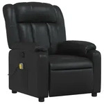 vidaXL Massagesessel Schwarz Kunstleder