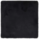 vidaXL Teppich Shaggy Hochflor NAVARRA Schwarz 160x160 cm Polyester