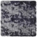 vidaXL Teppich Shaggy Hochflor NAVARRA Dunkelgrau 200x200 cm Polyester
